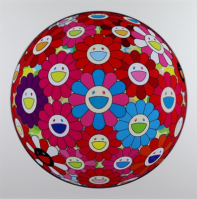 Flowerball(3D)-Blue Red:ブルー,レッド
