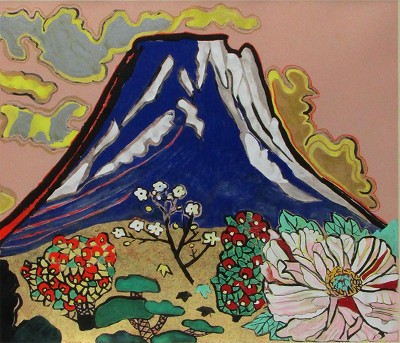 花咲く目出度き富士