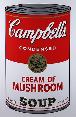 CAMPBELL'S SOUP Can 1（CREAM OF MUSHROOM) 