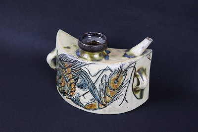 魚海老紋花瓶