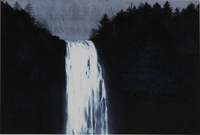 滝 崖の木