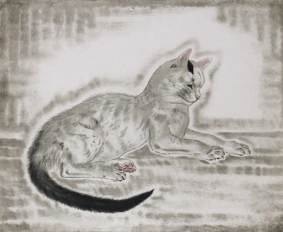 横たわる猫「猫十態」　